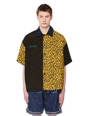 JUST DON Leopard Warmup Shirt 172674